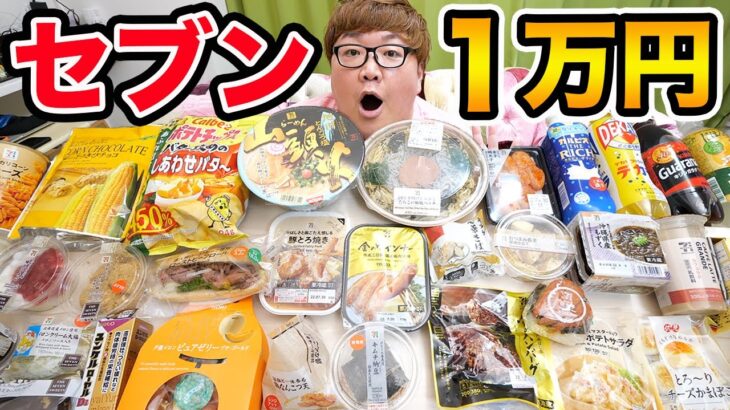 【大食い】140kgデブがセブンで1万円分爆食いしたら過酷すぎたwww