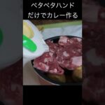 ペタペタハンドだけでカレーを作る少年(◍◉౪◉◍)’`’`,､　　PDS　　#shorts