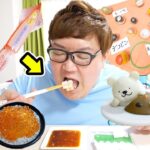 24時間目隠し輪投げで取った『ガチャガチャの食べ物』だけで生活に挑戦したら超過酷すぎたwww