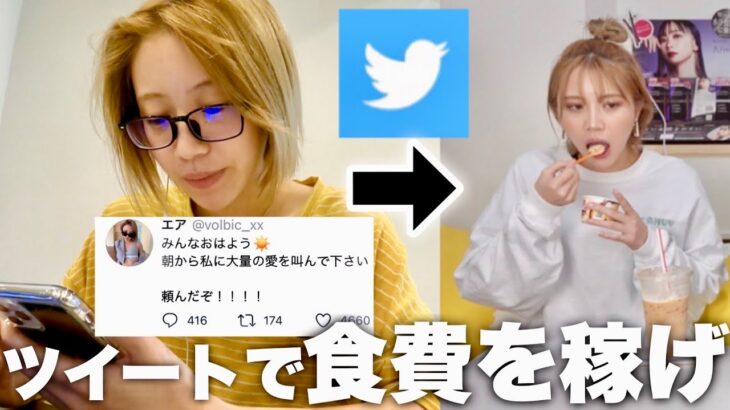 【応援】SNS低浮上女がツイートのリプ数×1円支給で生活したら金欠やばい