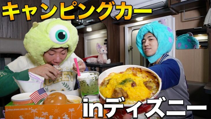 【ディズニーランド＆シー】キャンピングカーで車中泊して1万円ずつ食う！