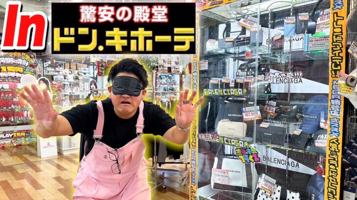 【商品まみれ】触ったら即購入‼︎目隠しショッピングinドンキホーテが怖すぎたwww