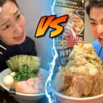 【大食い】二郎系と家系ラーメン三日間食べ続けたらどっちが太るか！？