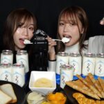 【ASMR】女子2人で大量の生クリームを食べる🧁🤍【Eating Sounds】Whipped Cream 🧁🤍🤍