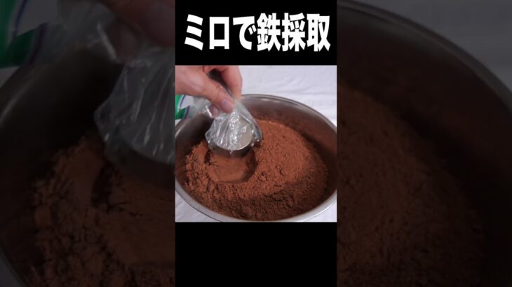 ミロを最強磁石で鉄を採取するニキ˚✧₊⁎❝᷀ົཽ≀ˍ̮ ❝᷀ົཽ⁎⁺˳✧༚　　PDS　　#shorts