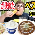 【大食い】ミニストップ北海道フェアをほぼ全種類食べてオススメBEST3を150kgが決めたらやっぱりあの商品が１位だったwww