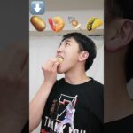 絵文字の食べ物を一口で食べられる？？　funny video 😂😂😂　#shorts