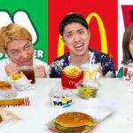 【大食い】ファーストフードどの店舗が早く食べられるか！？【マクドナルド、モスバーガー、ケンタッキー】