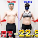 【ダイエット】3ヶ月で合計-22.5kg！食事制限・運動なしで痩せた方法を公開します