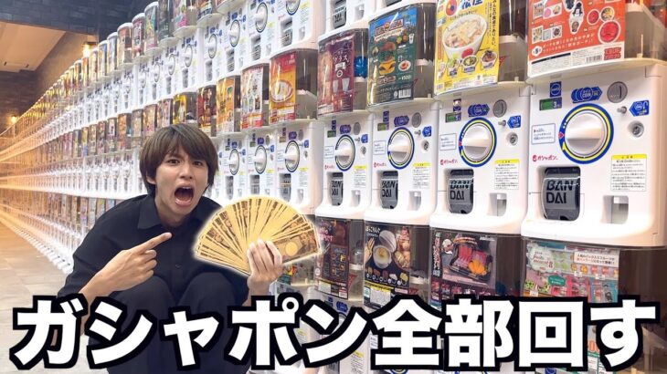 【100万円】ヤバい数のガシャポン発見wwwww 全部回したら何円になるの？