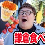 【大食い】鎌倉1万円で食べ放題旅行したら『YES or NOサイコロ』使ったせいで過酷な展開になったwww