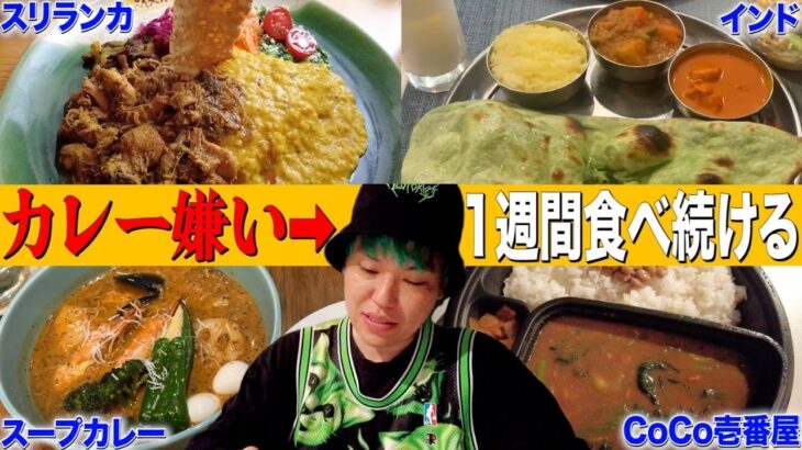 カレー嫌いの男に1週間カレーを食べ続けさせたら好きになるのか？