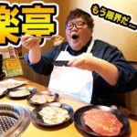 【大食い】安楽亭の焼肉全種類大食いに挑戦したら限界すぎたwww