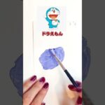 ドラえもん colour mixing challenge #shorts