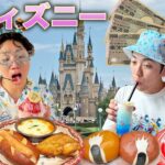 【爆食】ディズニーランドで3万円使い切るまで帰れません！フード&グッズ紹介。びしょ濡れMAXパレードにミッキーの神グリーティング！