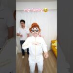 家族でホイップクリームキャッチチャレンジ！My Family try the whip cream challenge #shorts