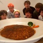 はじめが勢いで作った100人前ハンバーグをみんなで食べてみた。。