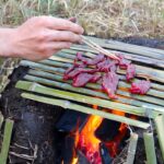 竹と土で焼肉パーティーしたら大炎上した…   PDS