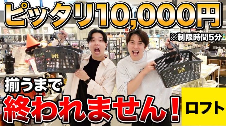 【爆買い】制限時間5分でロフトで合計金額ピッタリ1万円になるまで買えないショッピング！！