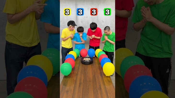 ルンバに風船を割られるな！🎈　Roomba balloon challenge