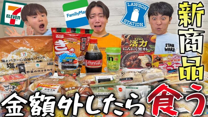 コンビニ新商品の値段当てないと食べられません大食いしたら胃袋爆発した！【セブンイレブン、ローソン、ファミマ】
