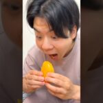 バズってる超巨大マンゴーグミが皮むけるしめちゃ美味い！！